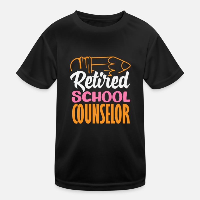 Retired School Counselor Humorous Memory Kids Functional T-Shirt