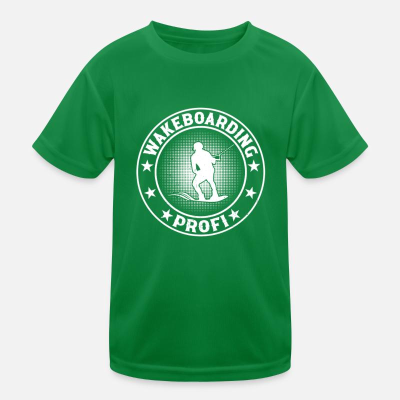 Wakesurfing - Wakeboarding pro Kids Functional T-Shirt