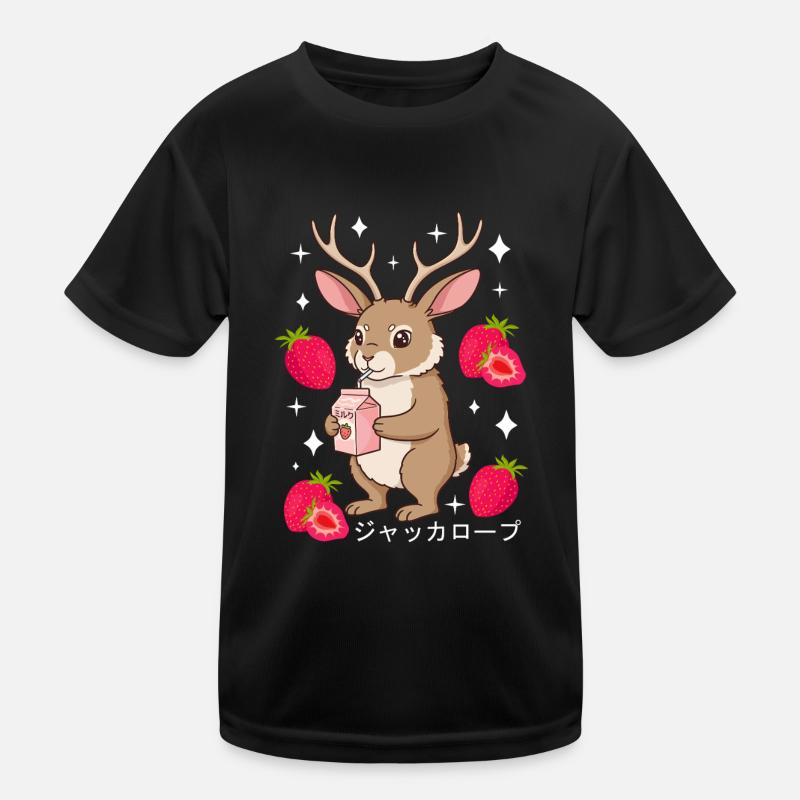 Milkshake Jackalope Fraise T-shirt sport Enfant