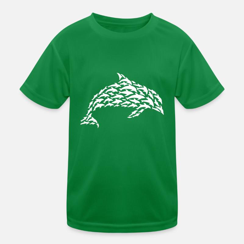 Dolphin Silhouette Dolphinfish Dolphin Lover Kinder Funktions-T-Shirt
