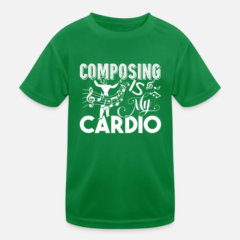 Composer Composing Is My Cardio Kids Functional T-Shirt