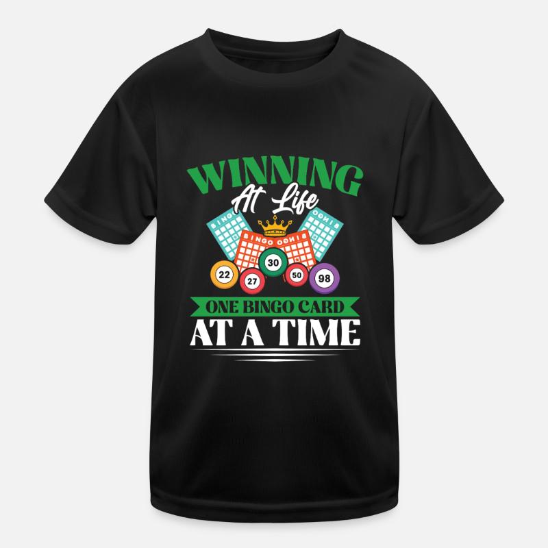 Bingo Bingo Night Bingo Card Bingo Player Kids Functional T-Shirt
