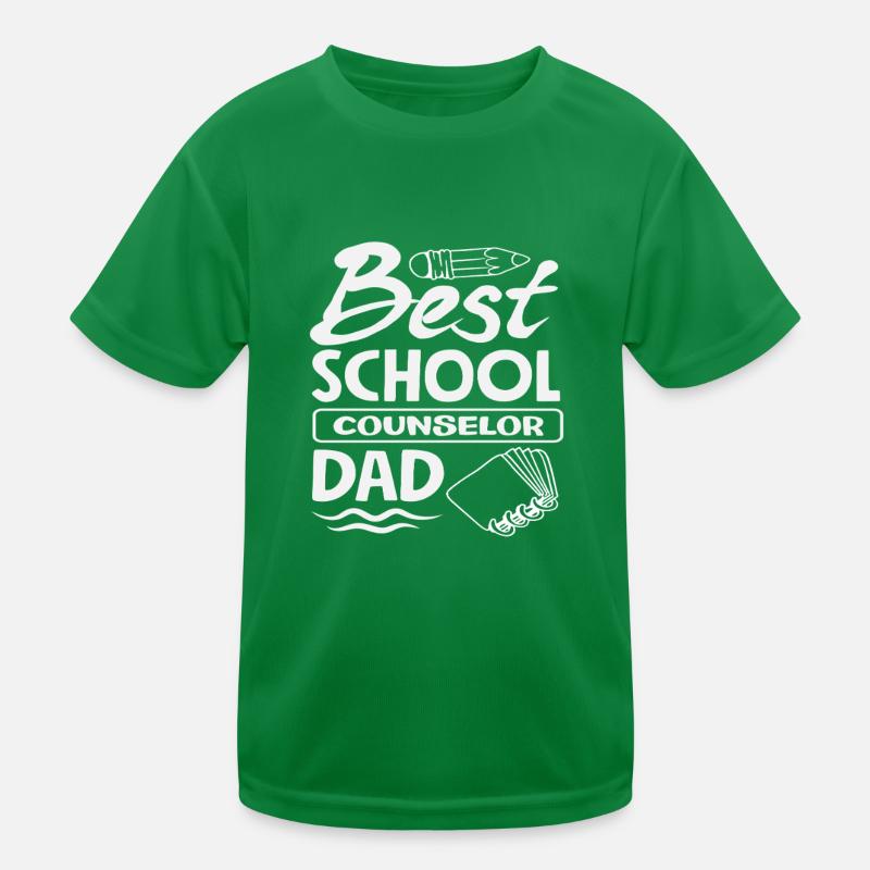Bester Schulberater Papa Kinder Funktions-T-Shirt