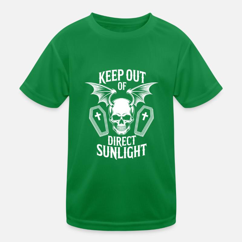 Keep out of direct sunlight! Vampire Goth Emo Kinder Funktions-T-Shirt