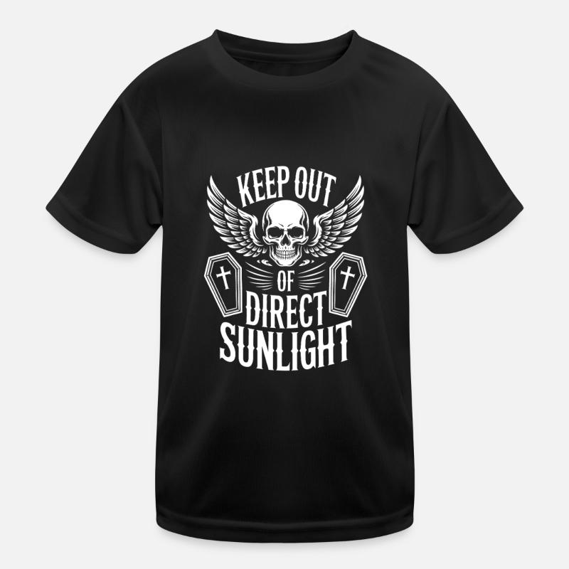 Keep out of direct sunlight! Vampire Goth Emo Kids Functional T-Shirt