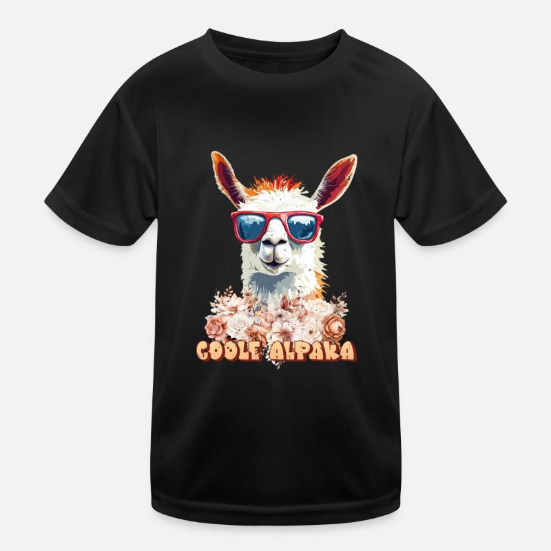 Alpaka COOLE ALPAKA Lama Lustiges Kinder Funktions-T-Shirt