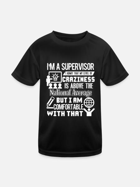 Supervisor I am A Supervisor - Kids Functional T-Shirt - black - Front