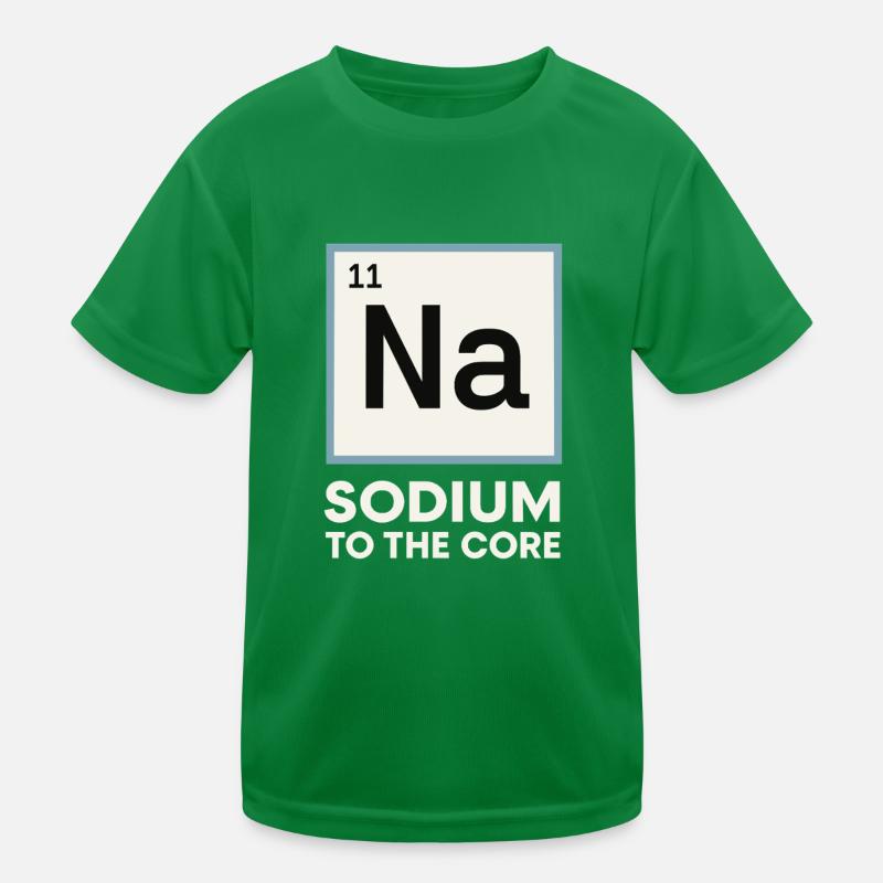 Salt Lover Sodium Dependent Nacl Meme Kids Functional T-Shirt