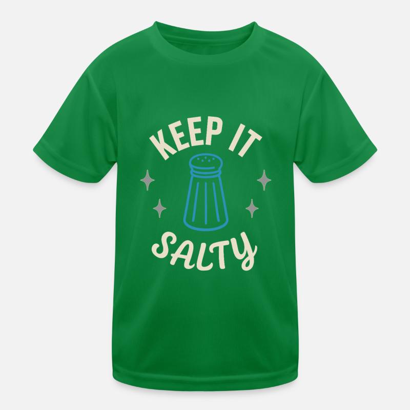 Salt Lover Sodium Dependent Nacl Meme Kids Functional T-Shirt