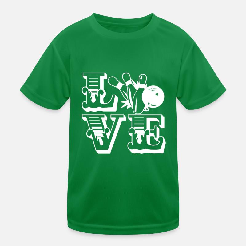 Bowling Love Bowling Kids Functional T-Shirt