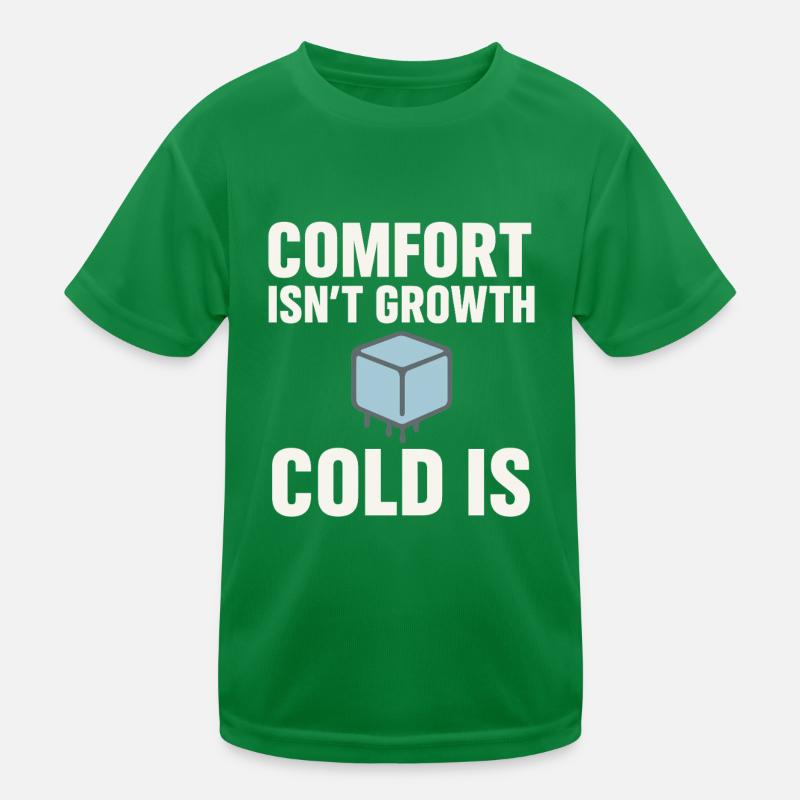 Kaltes Duschen Mentale Härte Kälteexposition Kinder Funktions-T-Shirt