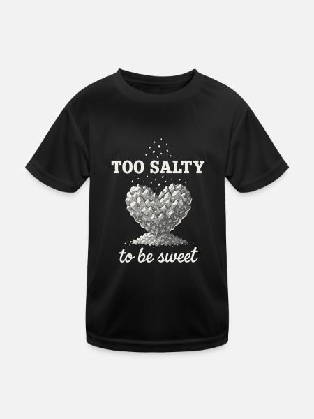 Salt Lover Sodium Dependent Nacl Meme - Kids Functional T-Shirt - black - Front