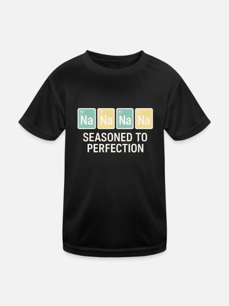 Salt Lover Sodium Dependent Nacl Meme - Kids Functional T-Shirt - black - Front