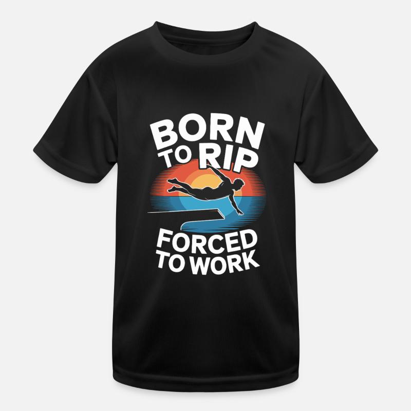 Kunstspringen Turmspringer Sprungbrett Kinder Funktions-T-Shirt