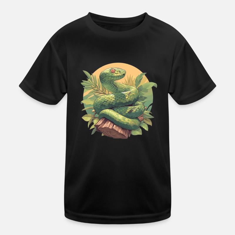 Schlangen Schlange Kinder Funktions-T-Shirt