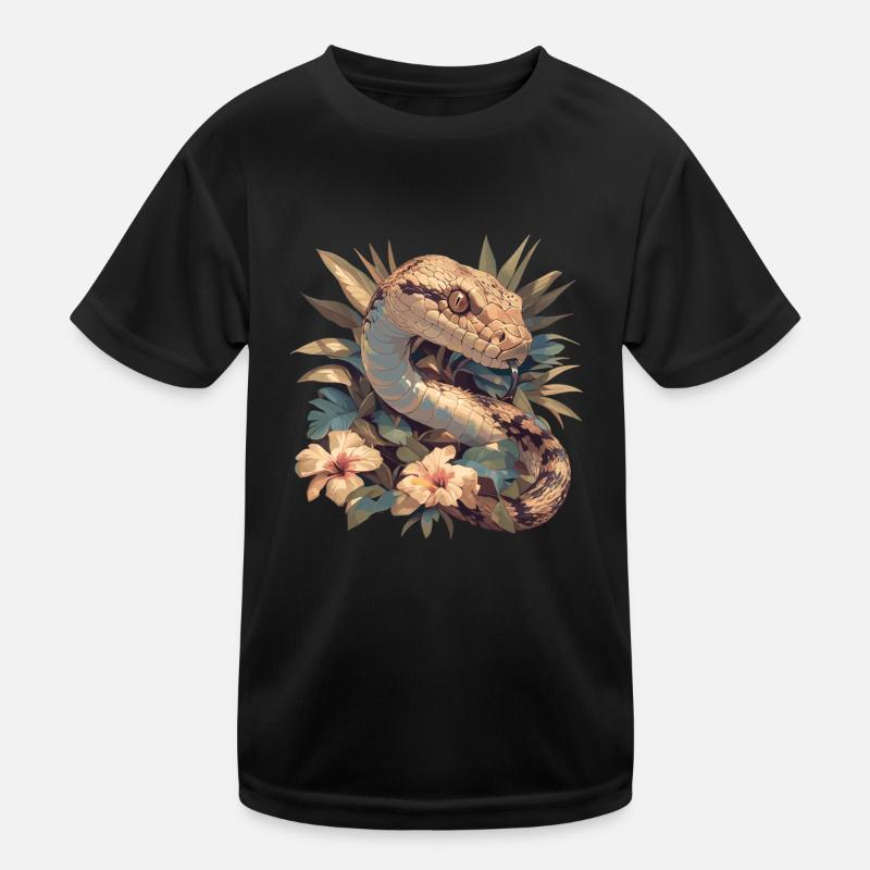 Schlangen Schlange Kinder Funktions-T-Shirt