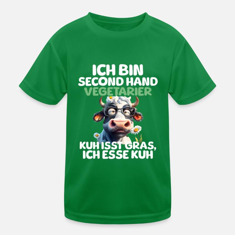 Second Hand Vegetarian Kids Functional T-Shirt