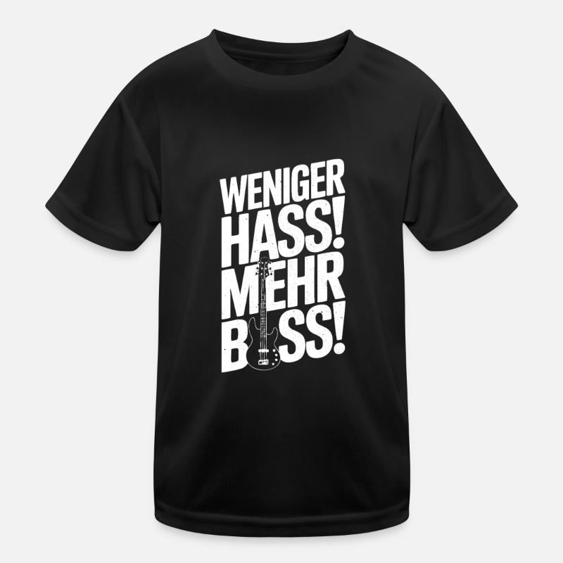 Moins de haine, plus de basses ! T-shirt sport Enfant