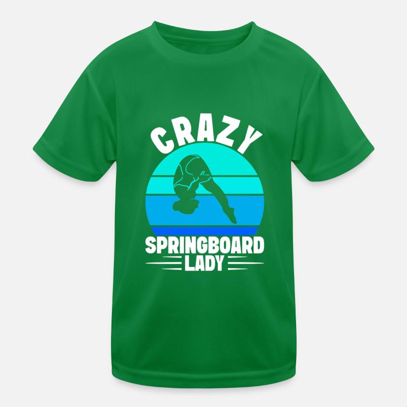 Diving diving board Kids Functional T-Shirt
