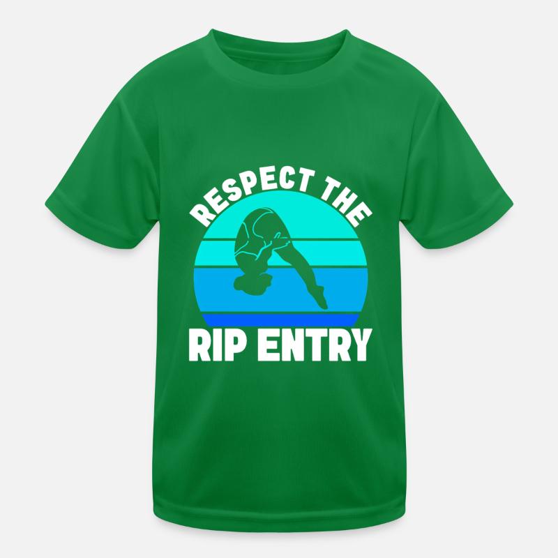 Diving diving board Kids Functional T-Shirt