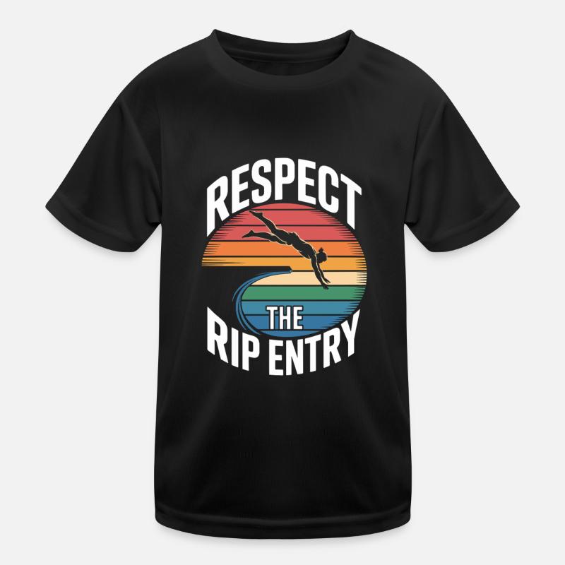 Diving diving board Kids Functional T-Shirt