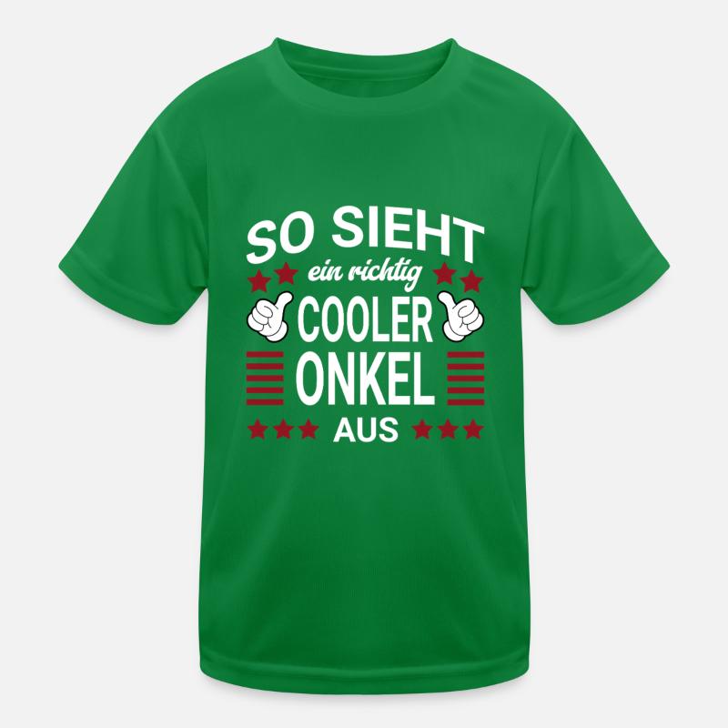 Cooler Onkel Style Kinder Funktions-T-Shirt