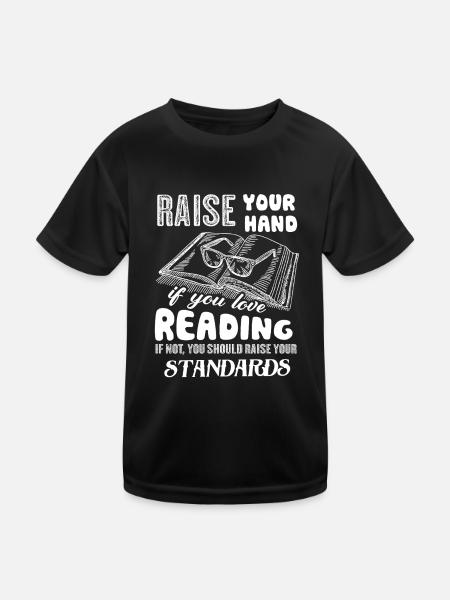 Reading If You Love Reading - Kids Functional T-Shirt - black - Front