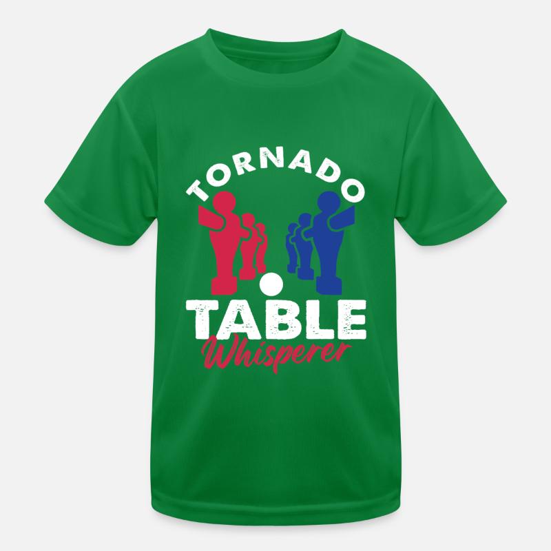 Tornado Table Whisperer Design Kinder Funktions-T-Shirt
