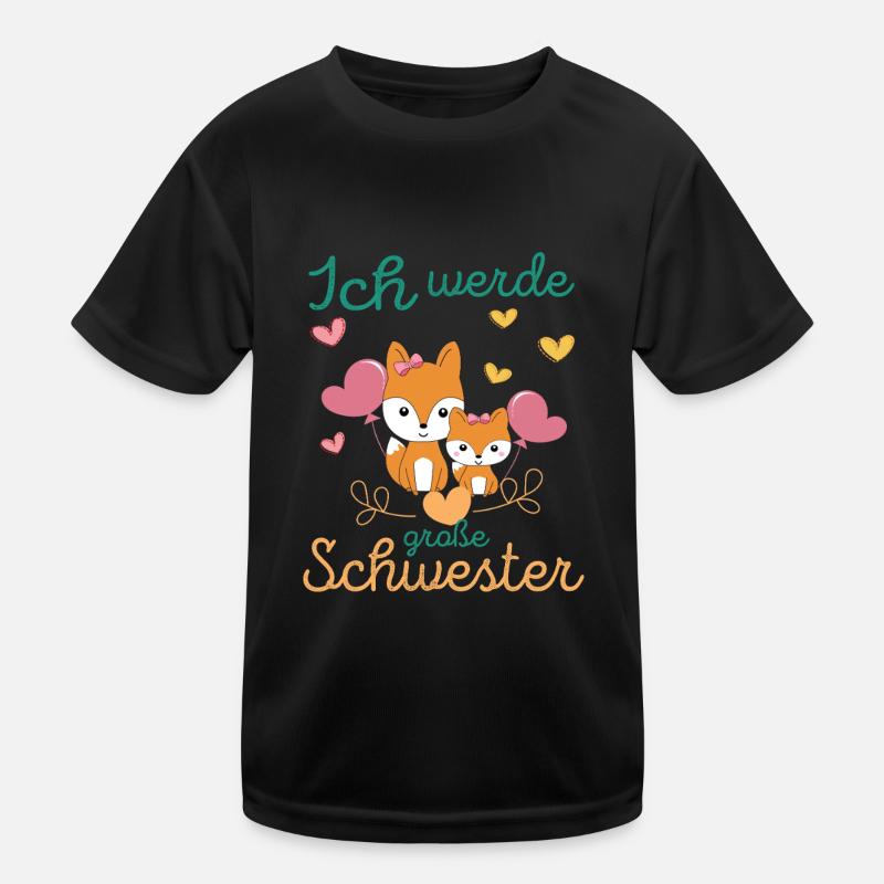 Foxes will soon announce a big sister again Kids Functional T-Shirt