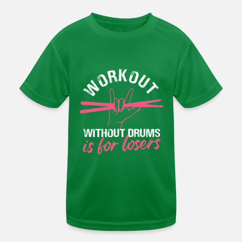 Conception audacieuse de tambour d’entraînement T-shirt sport Enfant