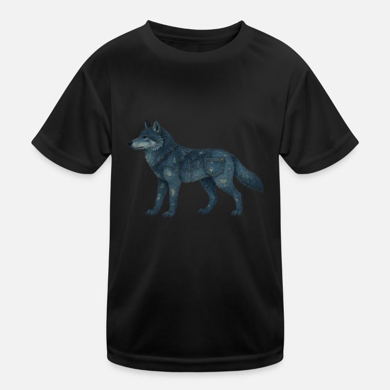 Wolf Denim Kinder Funktions-T-Shirt