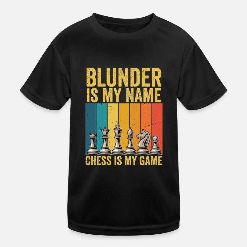 Chess Set Chess Design Chess Pieces Retro Kids Functional T-Shirt