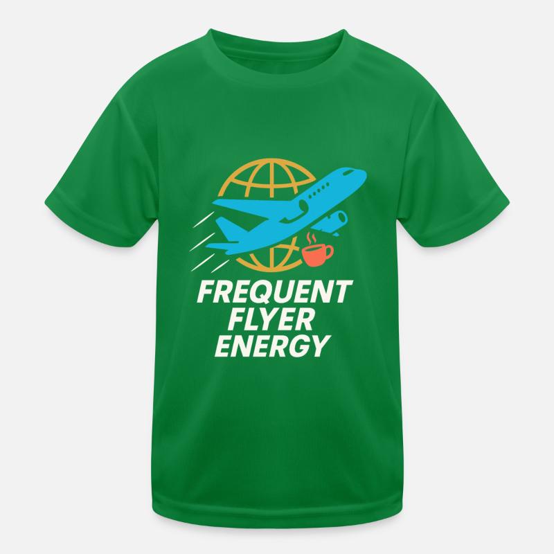 Flugbegleiter Kabinencrew Leben Luftfahrt Kinder Funktions-T-Shirt