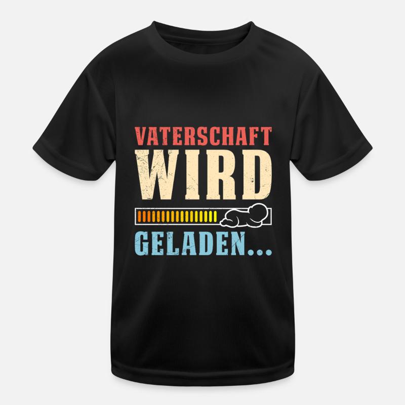 VATERSCHAFT WIRD GELADEN Lustiges Kinder Funktions-T-Shirt