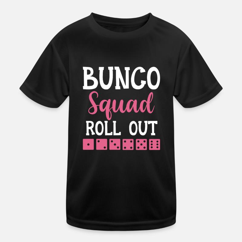 Bunco Player Gift Bunco Evening Dice Kids Functional T-Shirt