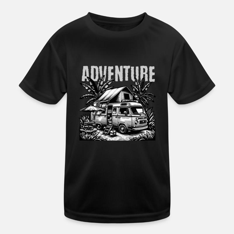 Fourgon d’aventure dans le style jungle T-shirt sport Enfant