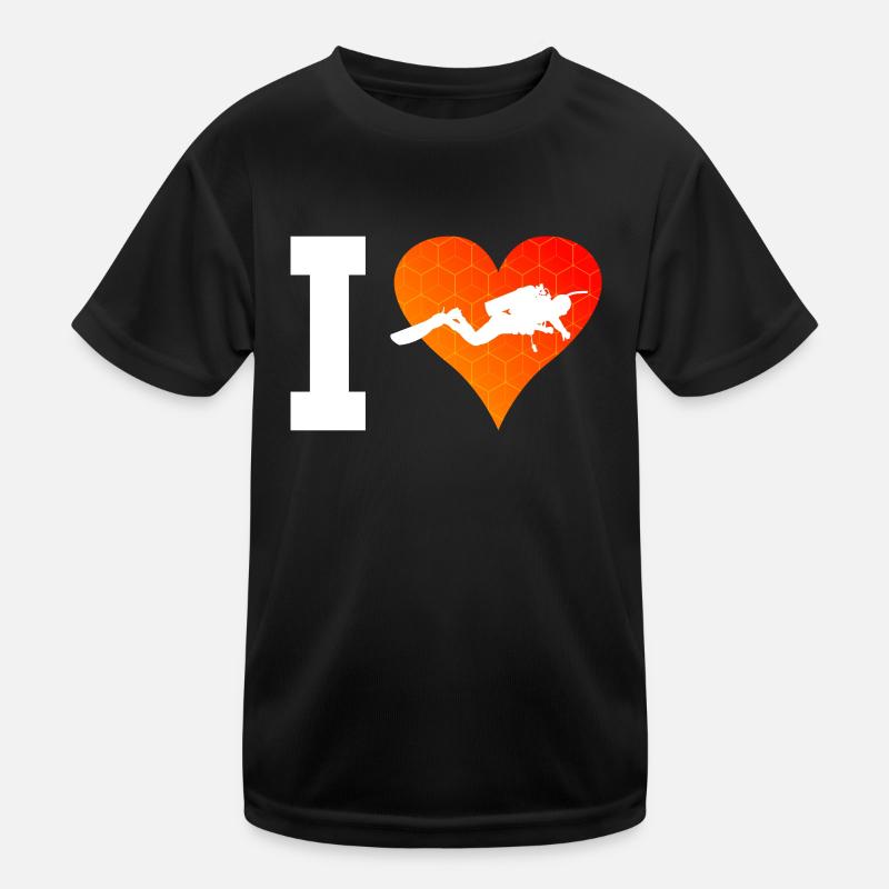 Diver Scuba Diver Scuba Diving Kids Functional T-Shirt