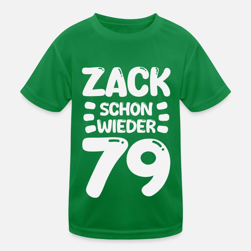 Zack 79 again! Birthday Kids Functional T-Shirt