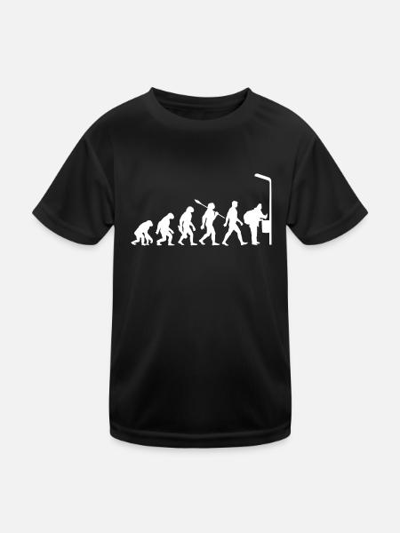 Evolution - Flaschen sammeln - Armut - Kinder Funktions-T-Shirt - Schwarz - Vorne