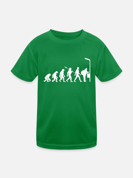 Evolution - Flaschen sammeln - Armut - Kinder Funktions-T-Shirt - Kelly Green - Vorne
