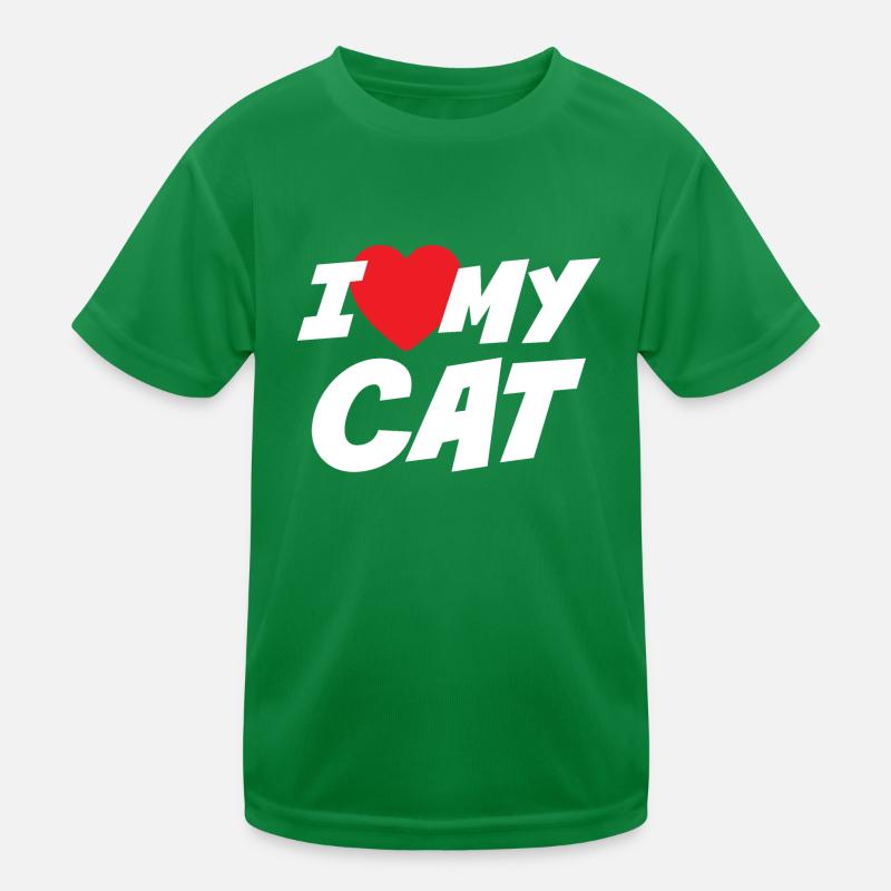 J’aime mon chat T-shirt sport Enfant