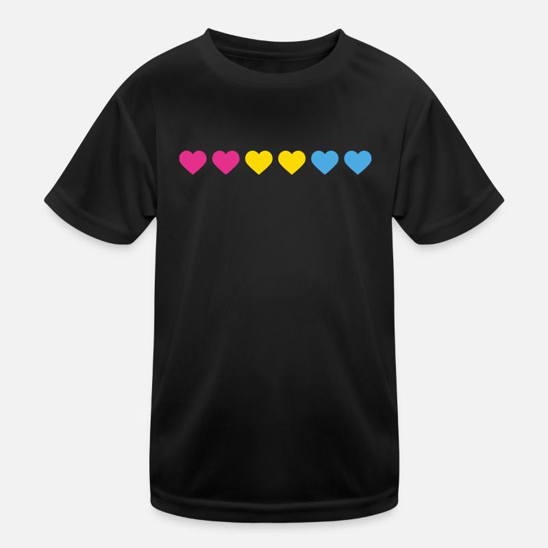 Pan-Heart | Pansexual Pride LGBTQ Kids Functional T-Shirt
