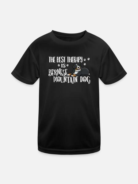 Bernese Mountain Dog - Kids Functional T-Shirt - black - Front