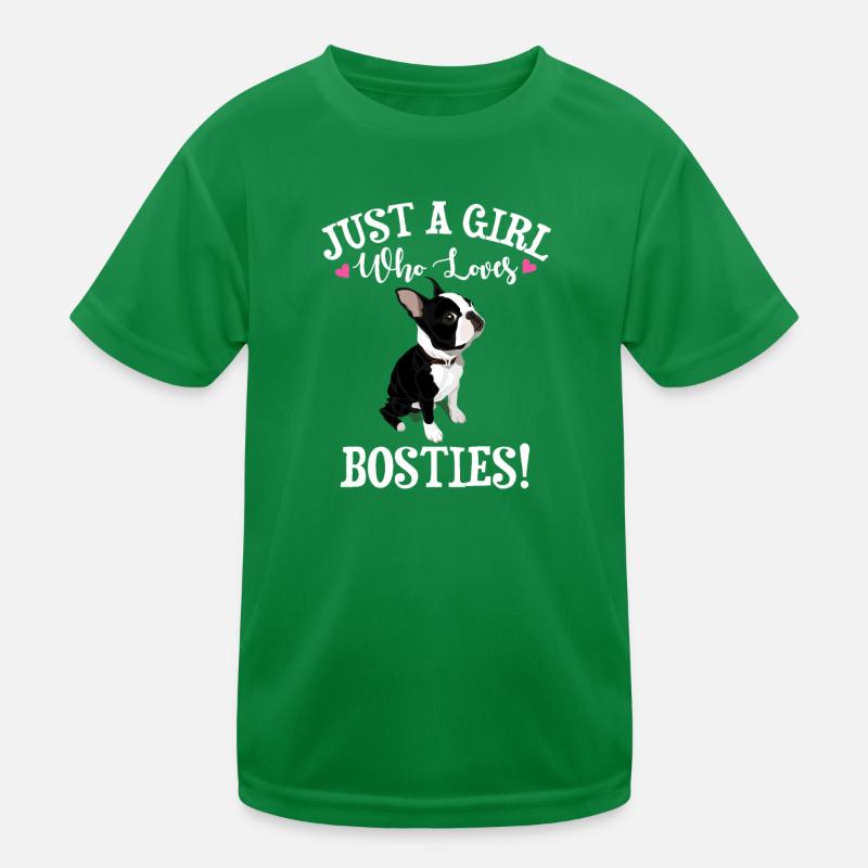 Boston Terrier Kinder Funktions-T-Shirt