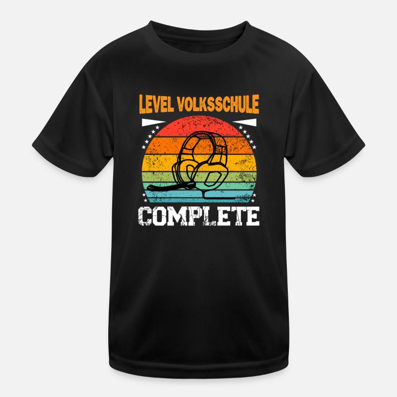 Grundschulabschluss Grundschule Level Complete Kinder Funktions-T-Shirt