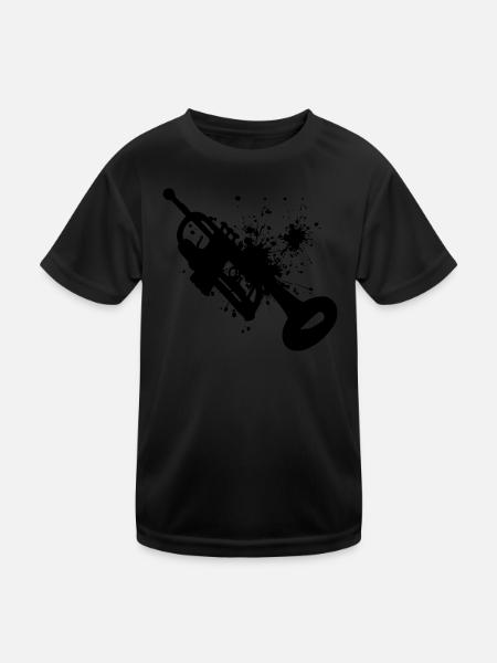 TrumpetEr Trumpet Player Trumpet Player - Kids Functional T-Shirt - black - Front