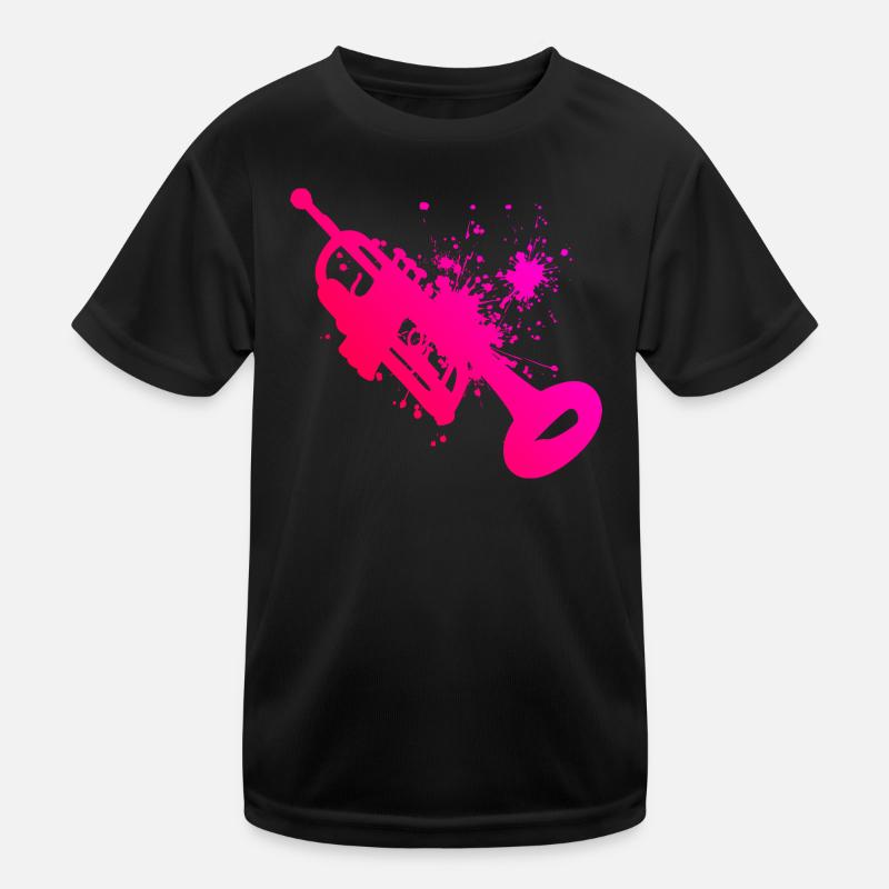 Women's Trumpet Playing Kids Functional T-Shirt