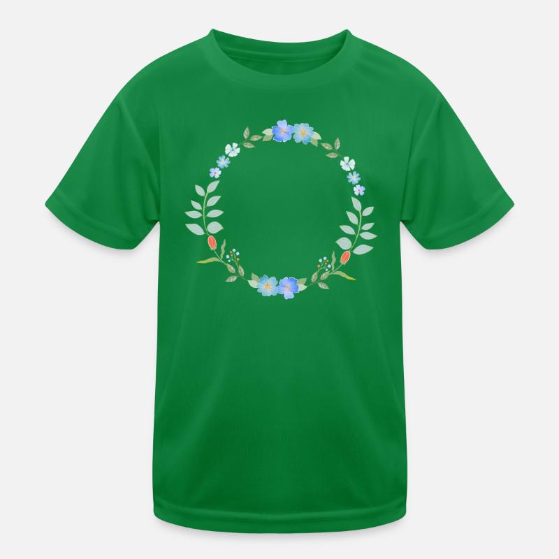 Couronne de fleurs T-shirt sport Enfant