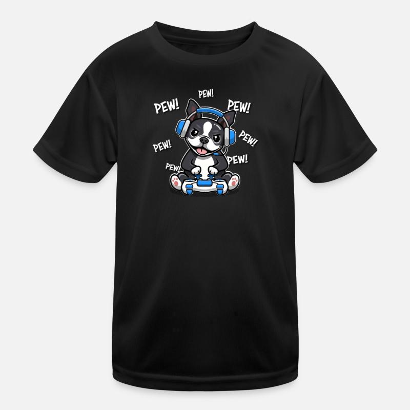 Boston-Terrier Kinder Funktions-T-Shirt