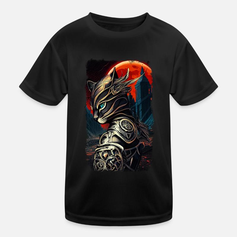 Chat chevalier T-shirt sport Enfant